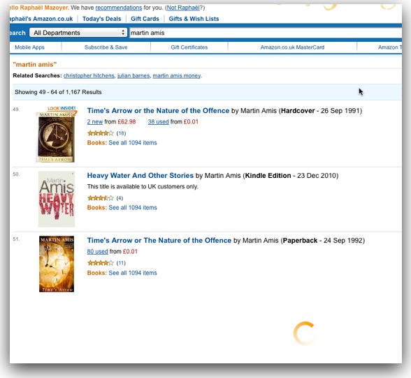 Amazon Preloads Search Results Petit Bourgeois